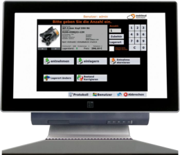 ToolShop-System on Computerscreen